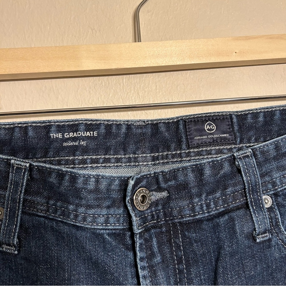 Mens AG Adriano Goldschmied The Graduate Tailored Leg Medium Wash Jeans‎ Size 36 - Picture 3 of 11